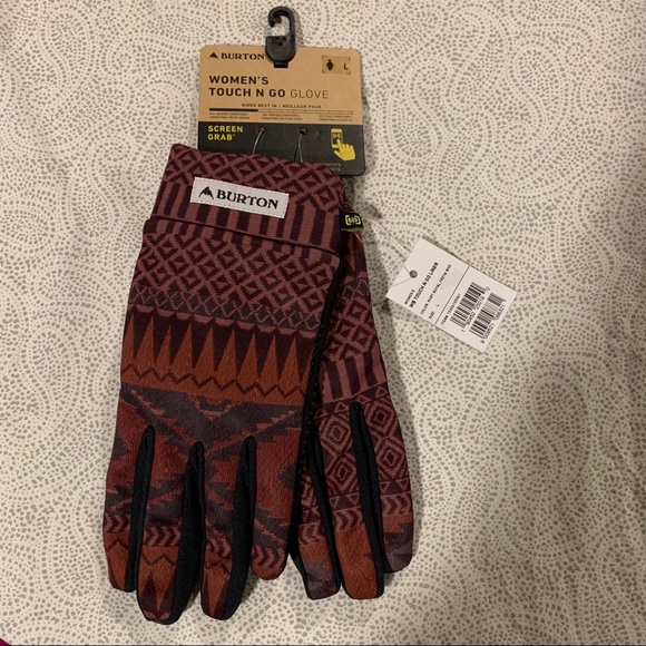 Burton Accessories - Burton NWT women’s large liner red touch gloves